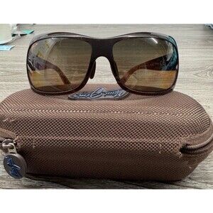 Maui Jim Women's Seven Pools Sunglasses Rootbeer Fade Frame Bronze HCL Polarized